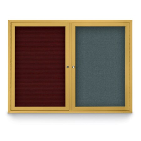 United Visual Products Corkboard, Keylime/Satin, 72" X 36" UV407-SATIN-KEYLIME